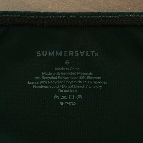 Summersalt The Ruffle Backflip One Piece Swimsuit Black Women's Size 6 - Picture 9 of 13